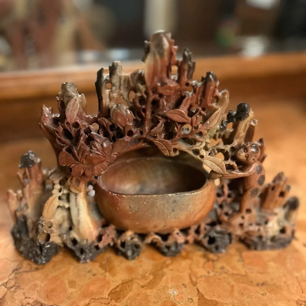 Vintage Chinese Carved Soapstone